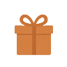 Geschenkbox-Icon in Orange - Vox Casino exklusive mobile Boni Feature
