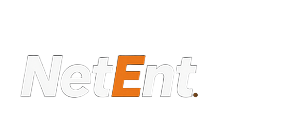 NetEnt Provider-Logo in Wei&szlig; und Orange - Vox Casino Software Partner