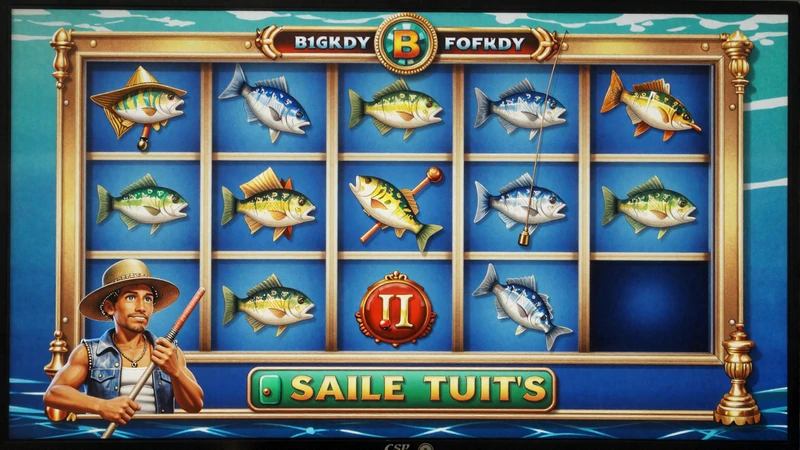 Big Bass Splash Slot mit Angler-Figur, Fisch-Symbolen und Freispiel-Modifikator-Auswahl - Vox Casino Top Slot