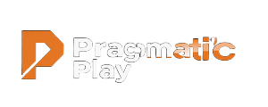 Pragmatic Play Provider-Logo in Orange und Wei&szlig; - Vox Casino Software Partner