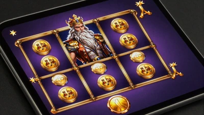 Mobiler Spielautomaten-Interface mit Gates of Olympus auf Smartphone-Bildschirm - Vox Casino mobile Slots