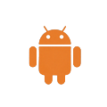 Android-Roboter-Icon in Orange - Vox Casino Android APK Installation